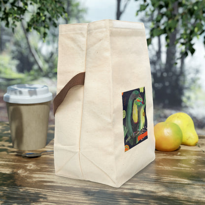 Talking Toucan Canvas Lunch Bag With Strap