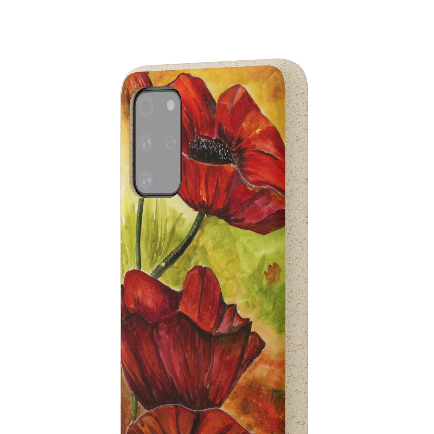 Eco Biodegradable Poppy Love iPhone & Samsung Case