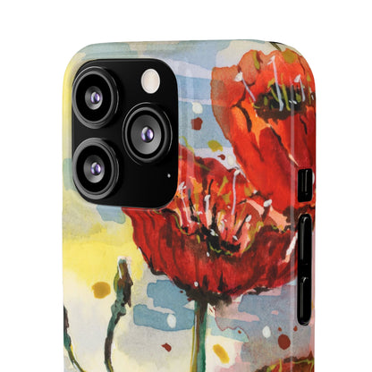 Poppy Love iPhone & Samsung Snap Cases