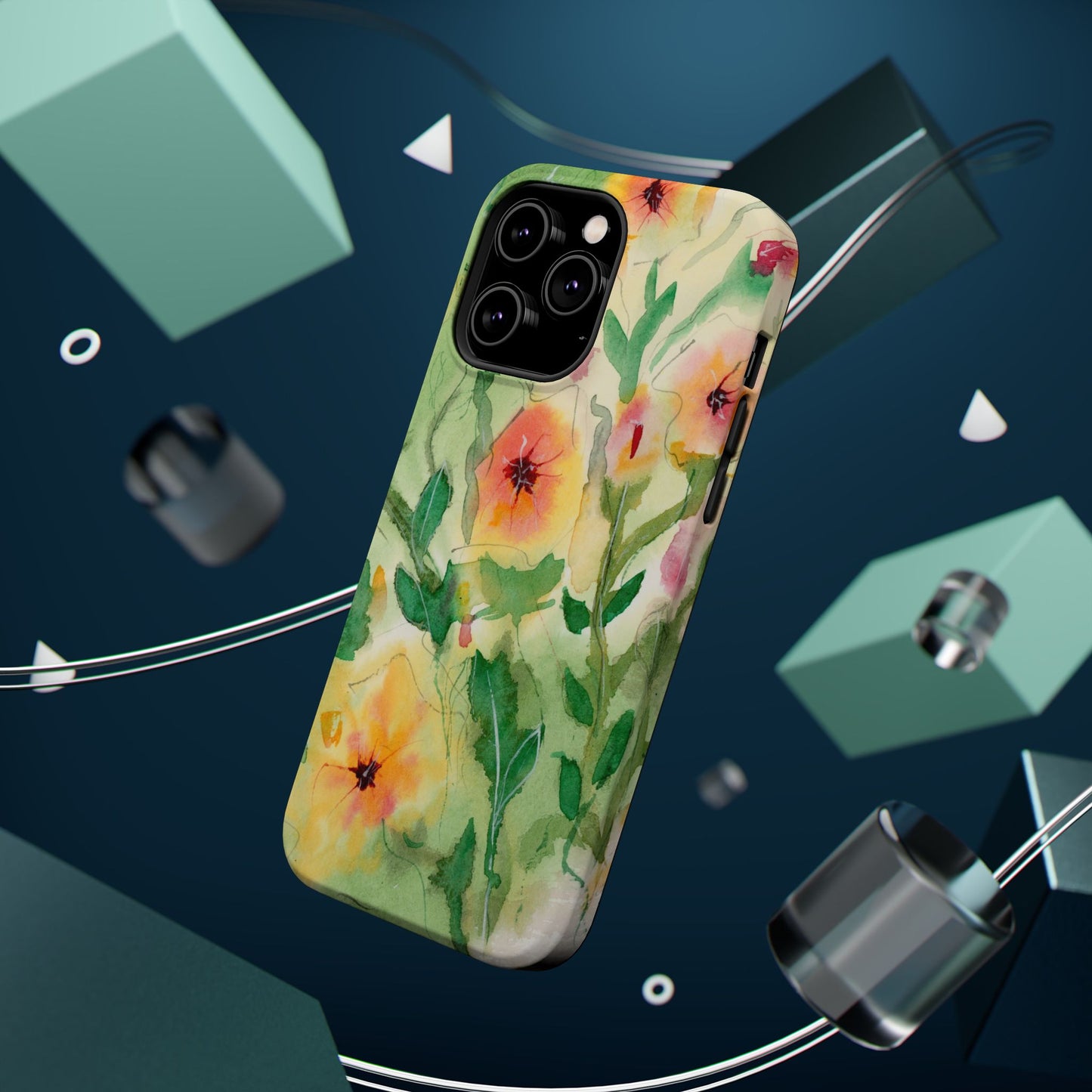 Sunset Flowers MagSafe® Impact Cases (iPhone 16 and others)