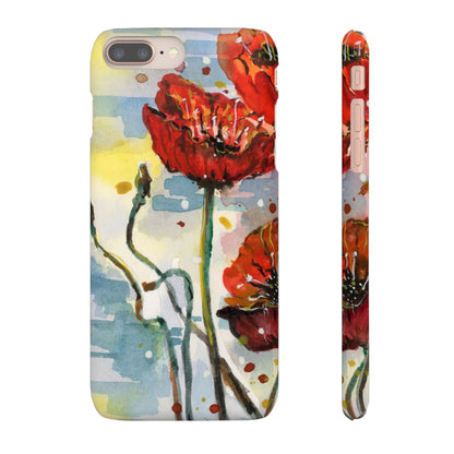 Poppy Love iPhone & Samsung Snap Cases