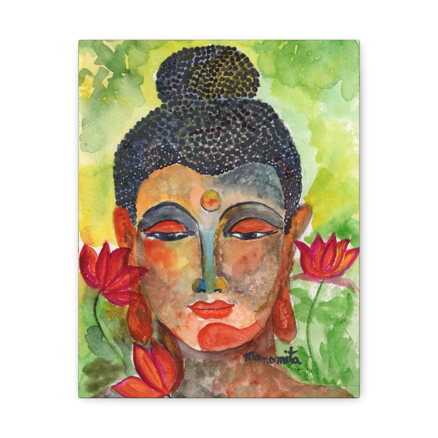 Enlightened Essence Watercolor Canvas Gallery Wraps