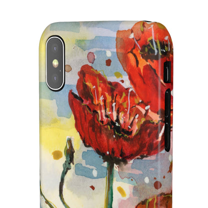 Poppy Love iPhone & Samsung Snap Cases