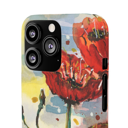 Poppy Love iPhone & Samsung Snap Cases