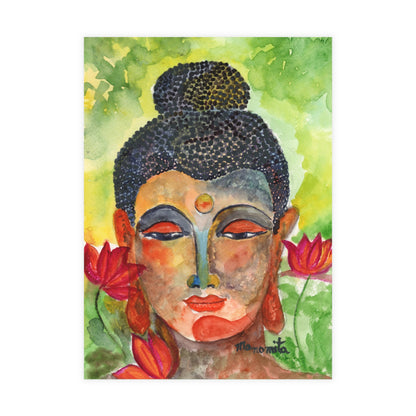 Enlightened Essence Watercolor Print Postcard