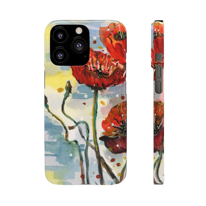 Poppy Love iPhone & Samsung Snap Cases