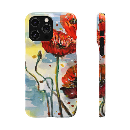 Poppy Love iPhone & Samsung Snap Cases