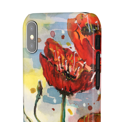 Poppy Love iPhone & Samsung Snap Cases