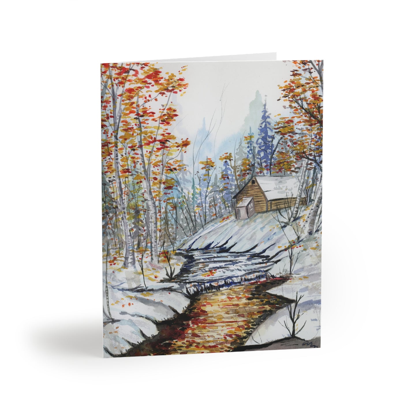 Fall in Love Holiday Greeting Cards