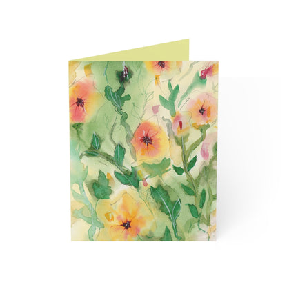 Sunset Flowers All Occassion Greeting Cards