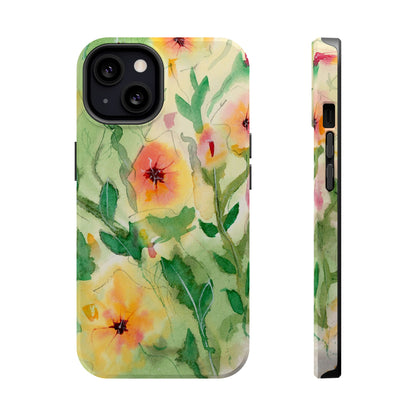 Sunset Flowers MagSafe® Impact Cases (iPhone 16 and others)