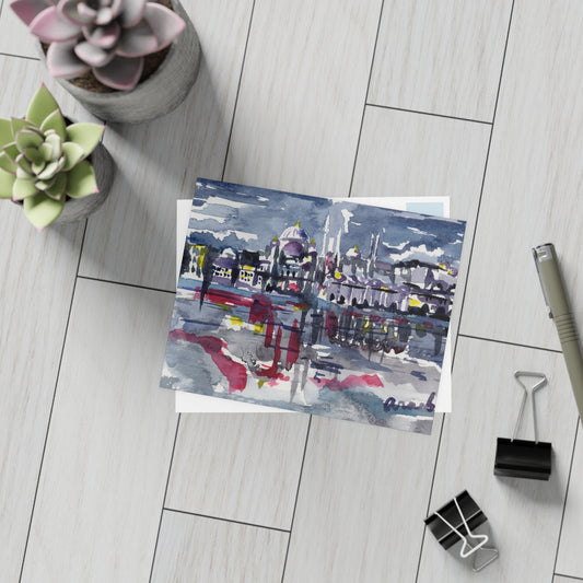 A Night in Istanbul Watercolor Postcards