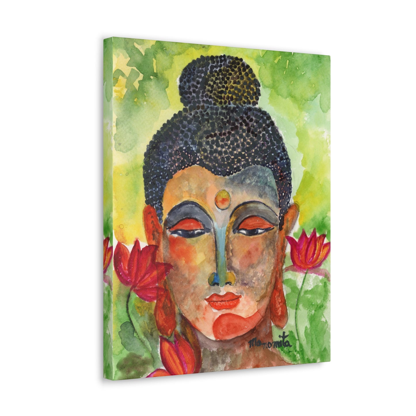 Enlightened Essence Watercolor Canvas Gallery Wraps