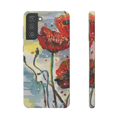 Poppy Love iPhone & Samsung Snap Cases