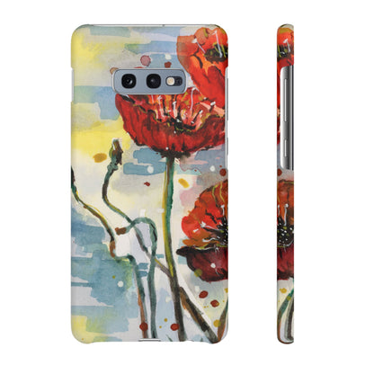 Poppy Love iPhone & Samsung Snap Cases