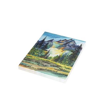 The American Rockies Watercolor Postcard