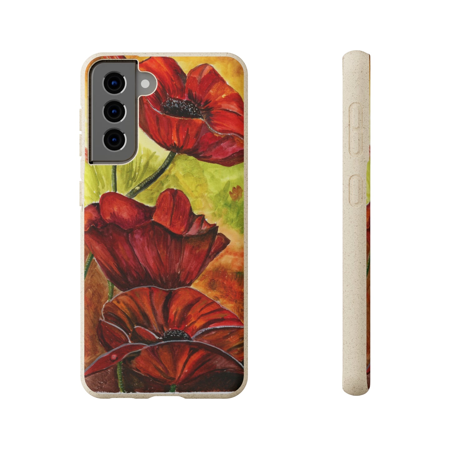 Eco Biodegradable Poppy Love iPhone & Samsung Case