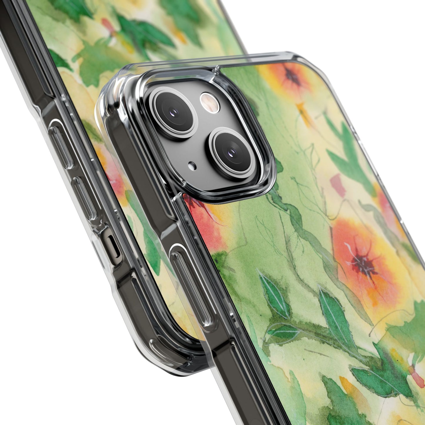 MagSafe® Sunset Flowers Clear Impact Cases (iPhone 16 & others)