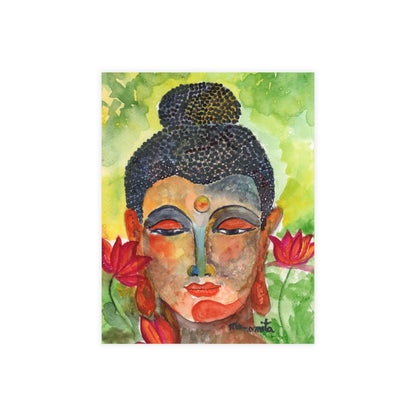 Enlightened Essence Watercolor Print Postcard