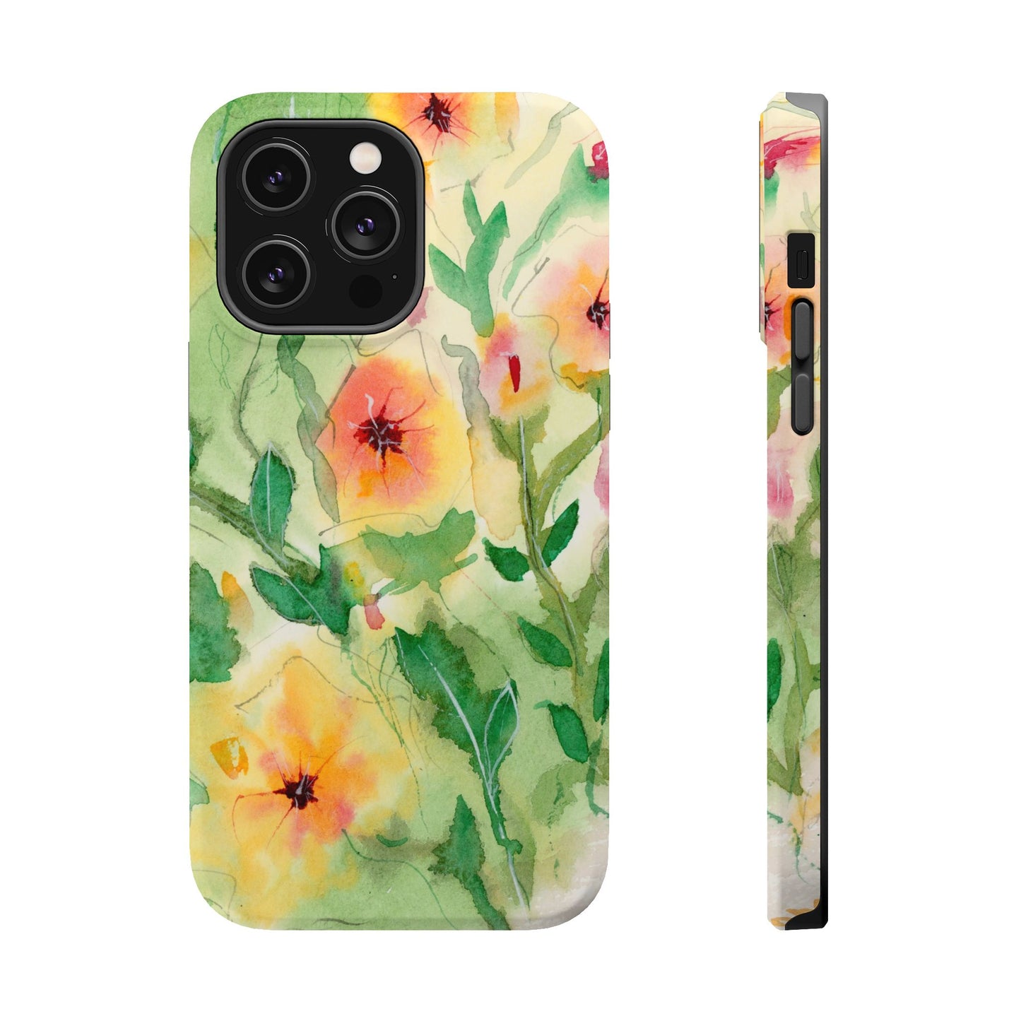 Sunset Flowers MagSafe® Impact Cases (iPhone 16 and others)