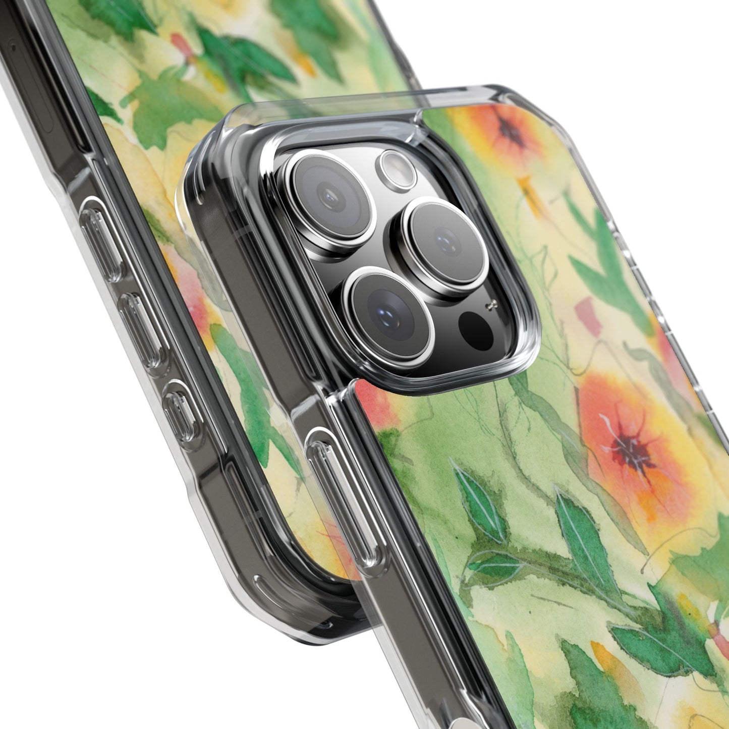 MagSafe® Sunset Flowers Clear Impact Cases (iPhone 16 & others)