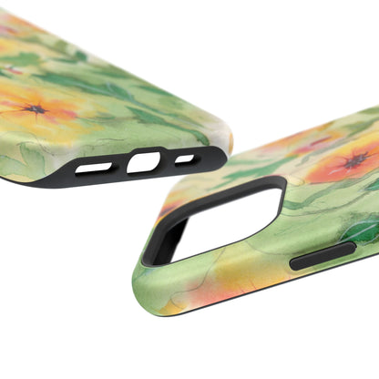 Sunset Flowers MagSafe® Impact Cases (iPhone 16 and others)