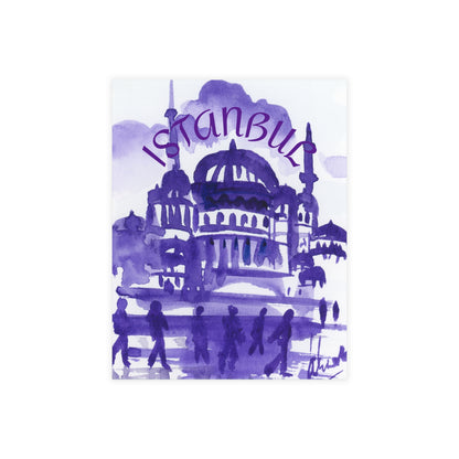 I dream of Istanbul Watercolor Postcard