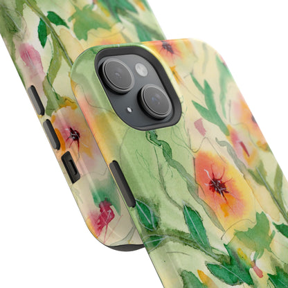 Sunset Flowers MagSafe® Impact Cases (iPhone 16 and others)