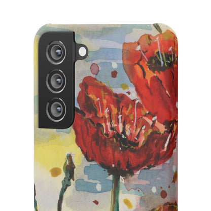 Poppy Love iPhone & Samsung Snap Cases