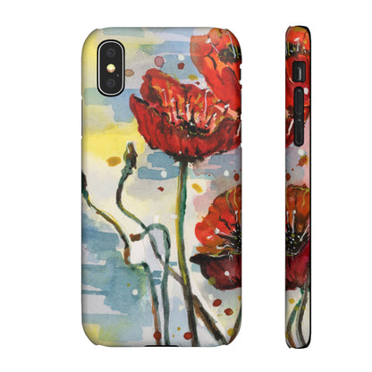 Poppy Love iPhone & Samsung Snap Cases