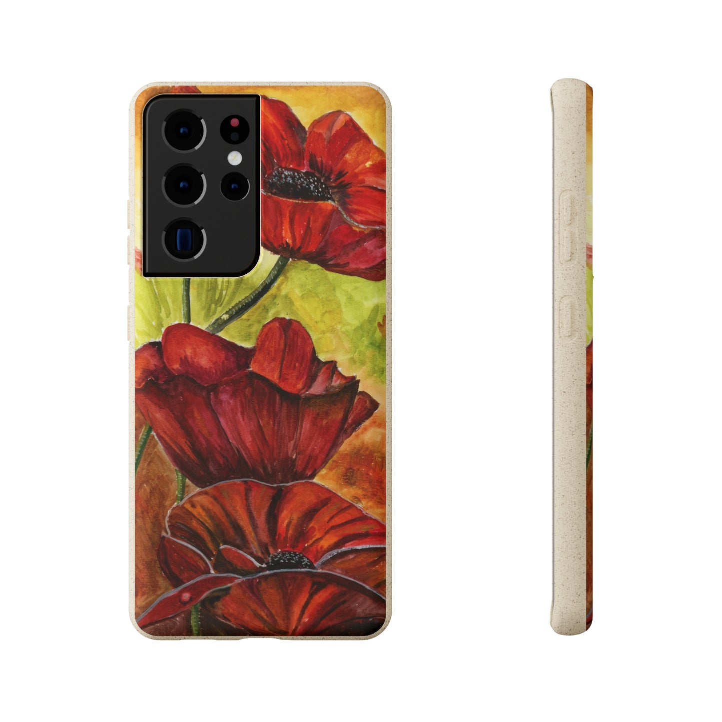 Eco Biodegradable Poppy Love iPhone & Samsung Case