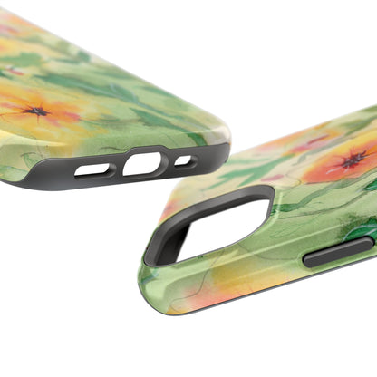 Sunset Flowers MagSafe® Impact Cases (iPhone 16 and others)