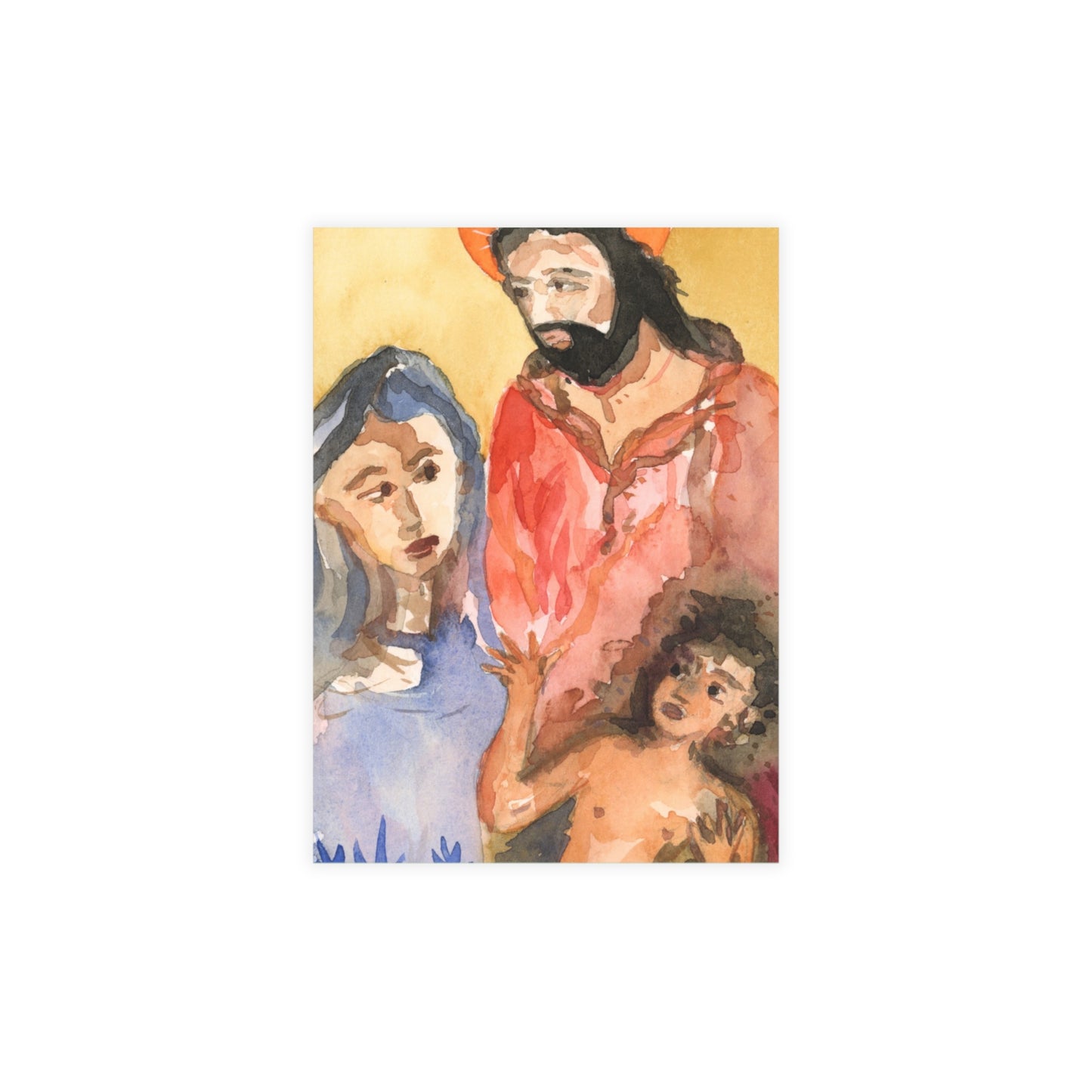 The Chosen Family Watercolor Print Postcard