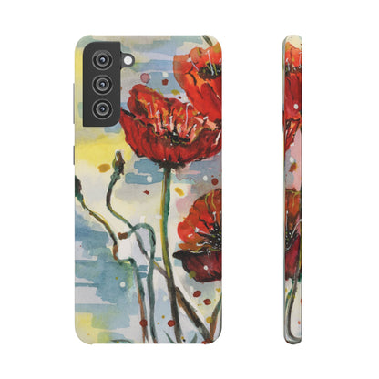 Poppy Love iPhone & Samsung Snap Cases