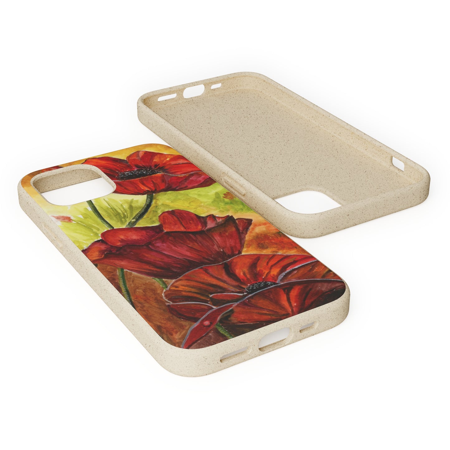 Eco Biodegradable Poppy Love iPhone & Samsung Case