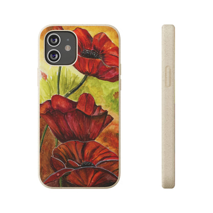 Eco Biodegradable Poppy Love iPhone & Samsung Case