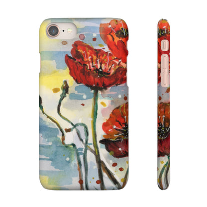 Poppy Love iPhone & Samsung Snap Cases