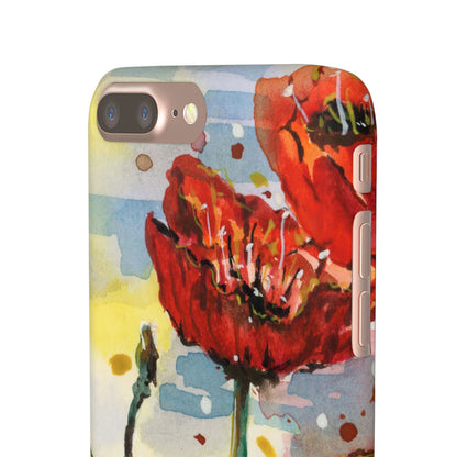 Poppy Love iPhone & Samsung Snap Cases