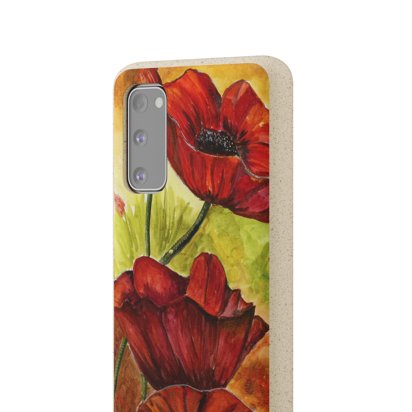 Eco Biodegradable Poppy Love iPhone & Samsung Case