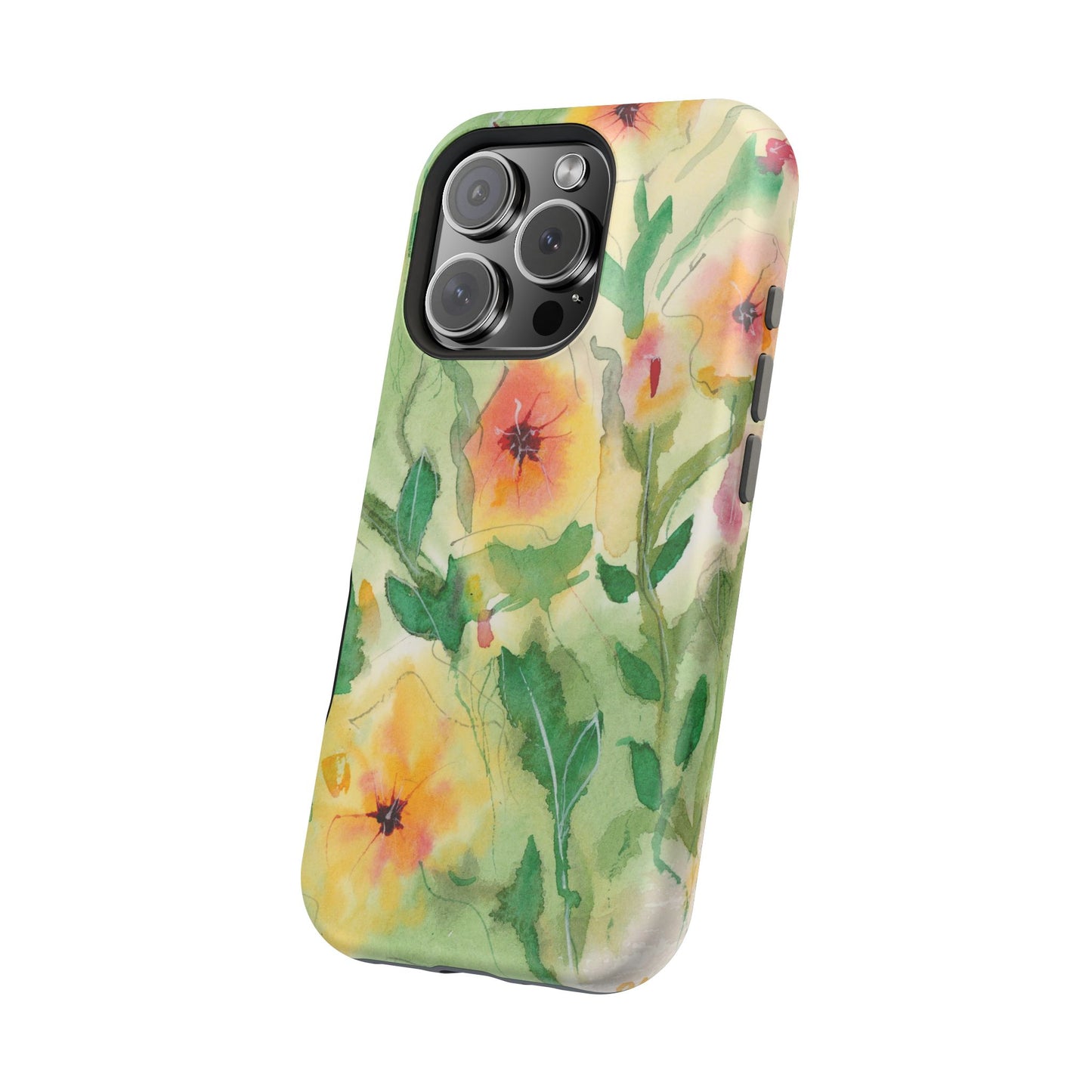 Sunset Flowers MagSafe® Impact Cases (iPhone 16 and others)