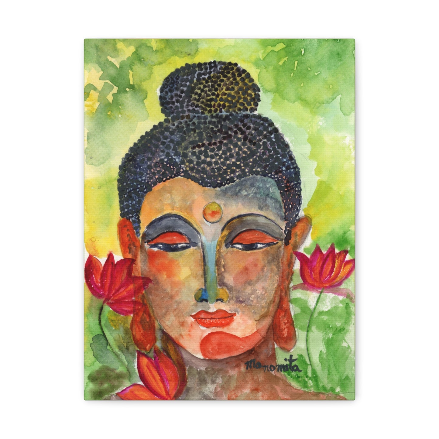 Enlightened Essence Watercolor Canvas Gallery Wraps