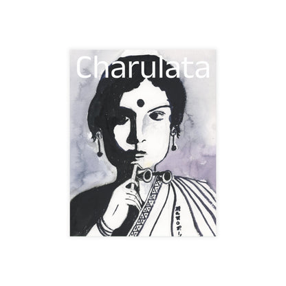 Charulata: The Broken Nest Watercolor Print Postcard