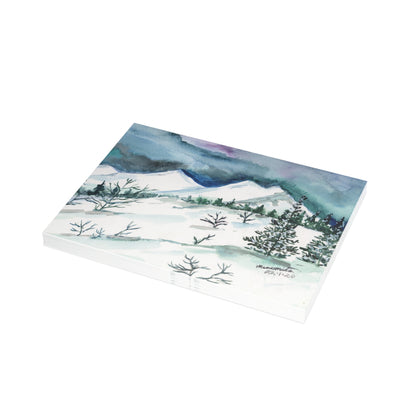 Californian Rockies Watercolor Print Postcard