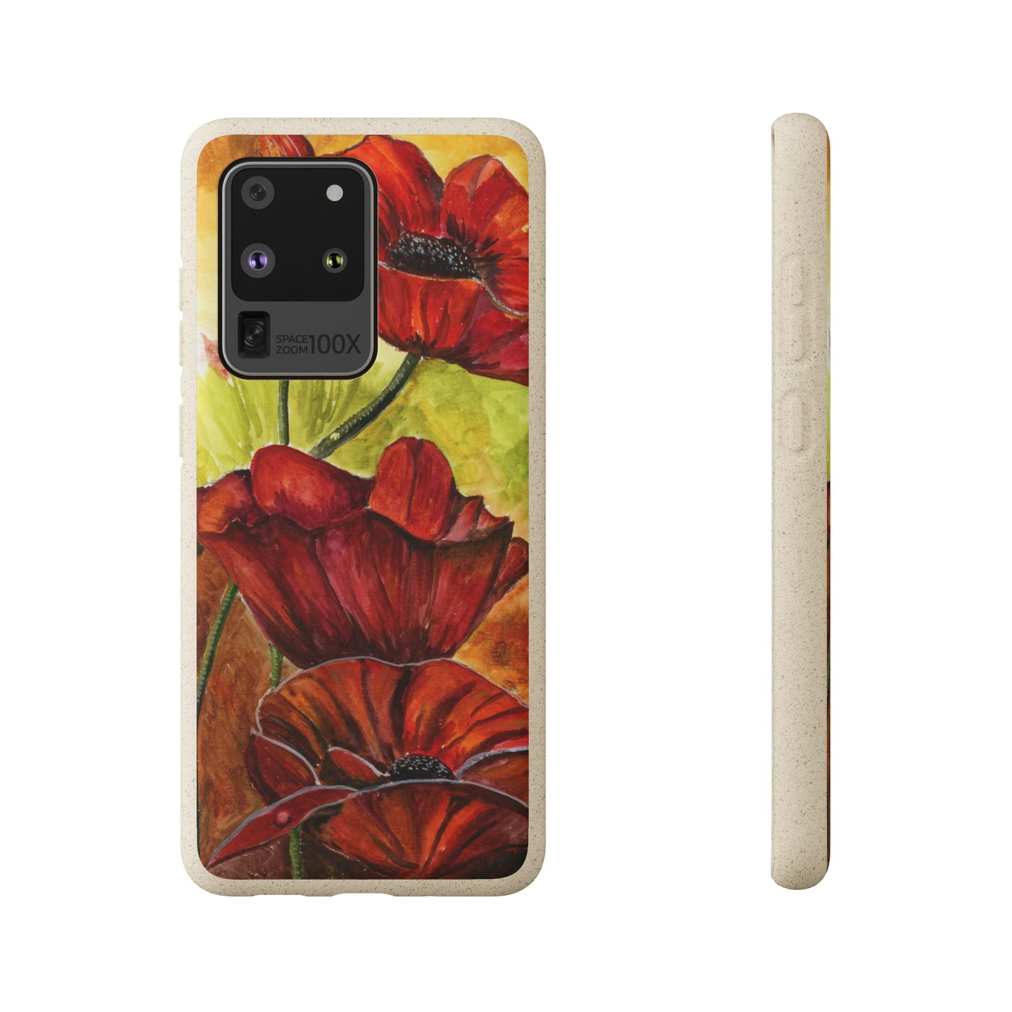 Eco Biodegradable Poppy Love iPhone & Samsung Case