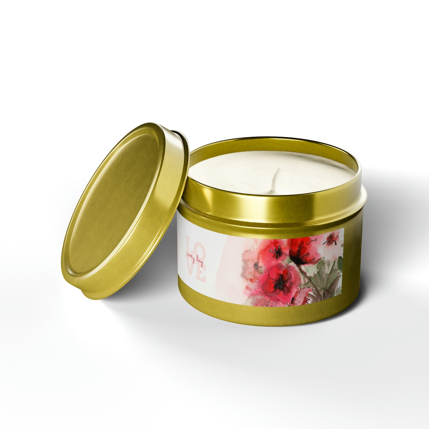 Poppy Love Everyday Tin Candles