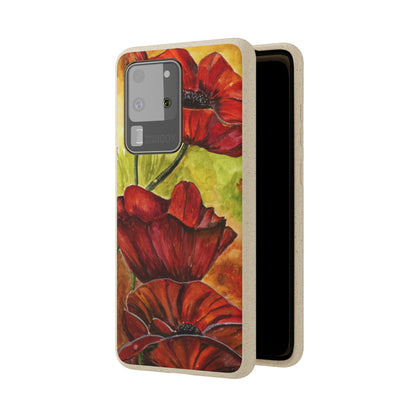 Eco Biodegradable Poppy Love iPhone & Samsung Case