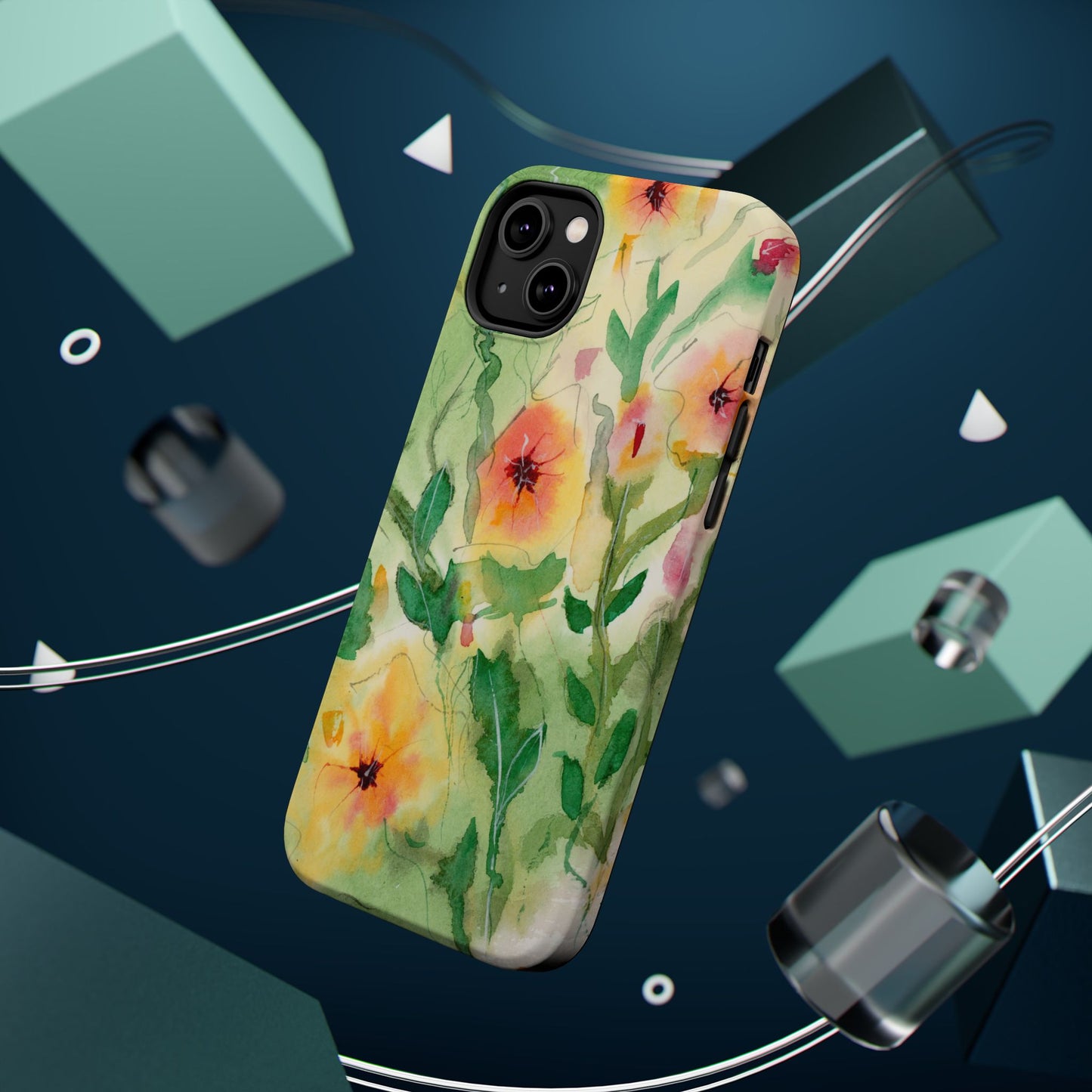 Sunset Flowers MagSafe® Impact Cases (iPhone 16 and others)