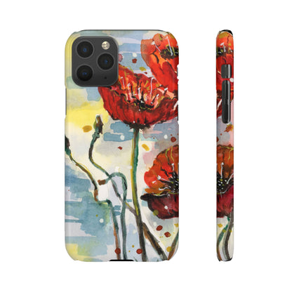 Poppy Love iPhone & Samsung Snap Cases