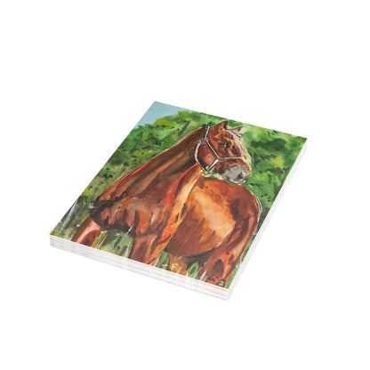 Majestic Mustang Watercolor Print Postcard