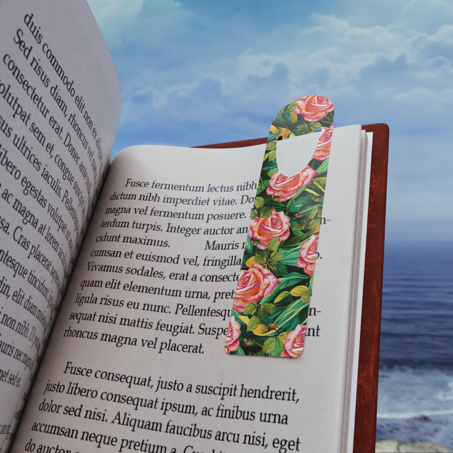 Christmas Reef Aluminum Bookmark